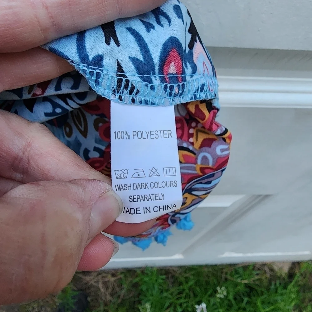 Yincro Swimsuit Cover Size A 100% polyester Multicolor Mandala print - Picture 3 of 9